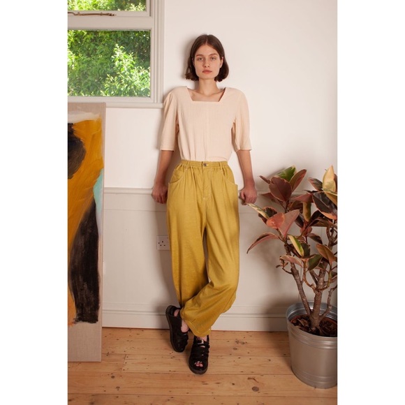 L.F. Markey Fergus Trouser // Pistachio Linen - Picture 1 of 16